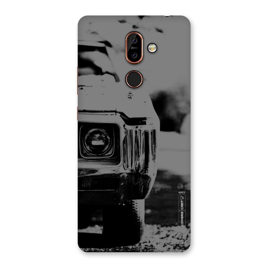 Vintage Car Black and White Back Case for Nokia 7 Plus