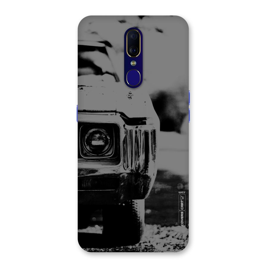 Vintage Car Black and White Back Case for Oppo F11