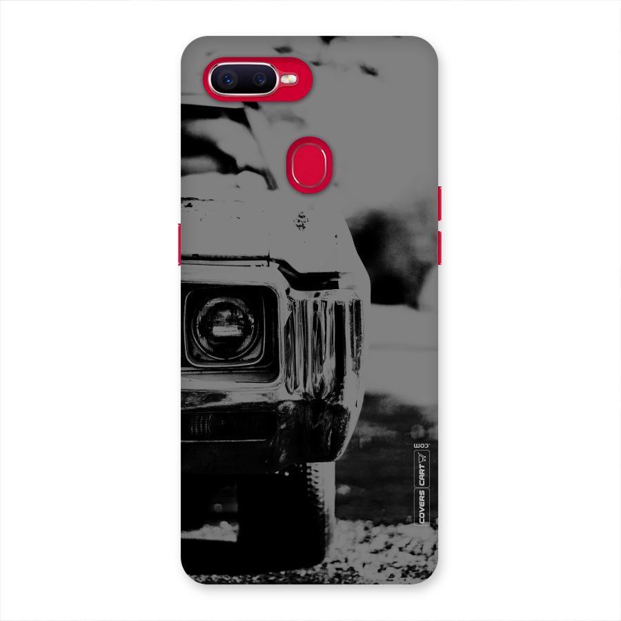 Vintage Car Black and White Back Case for Oppo F9 Pro