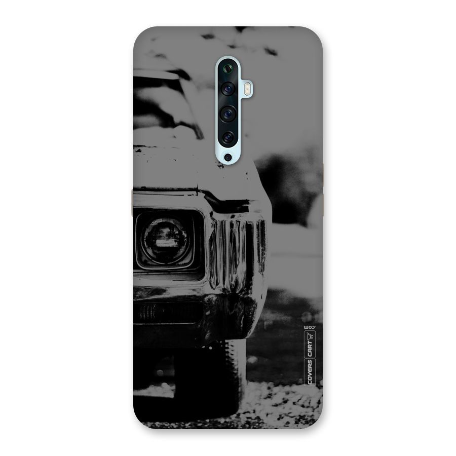 Vintage Car Black and White Back Case for Oppo Reno2 F