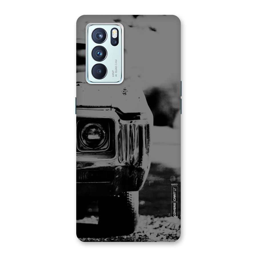 Vintage Car Black and White Back Case for Oppo Reno6 Pro 5G