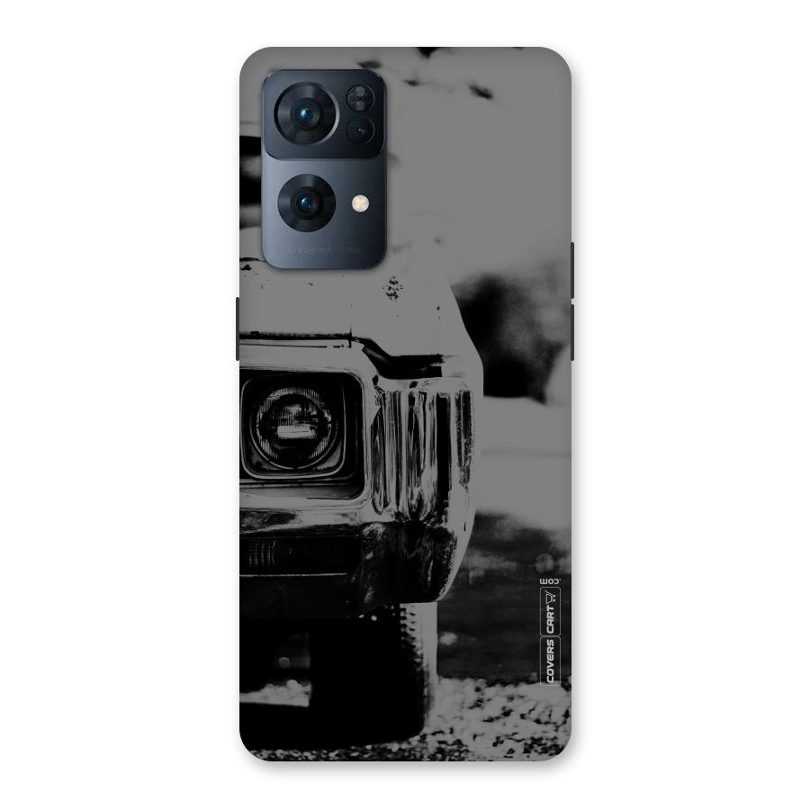 Vintage Car Black and White Back Case for Oppo Reno7 Pro 5G