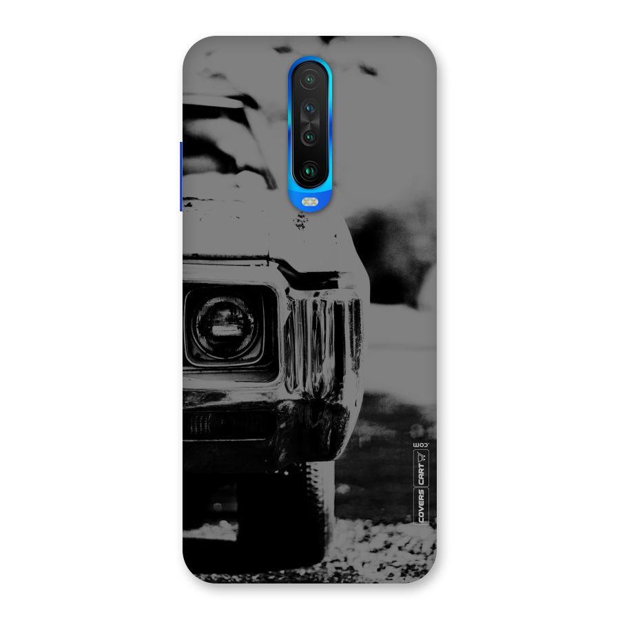 Vintage Car Black and White Back Case for Poco X2