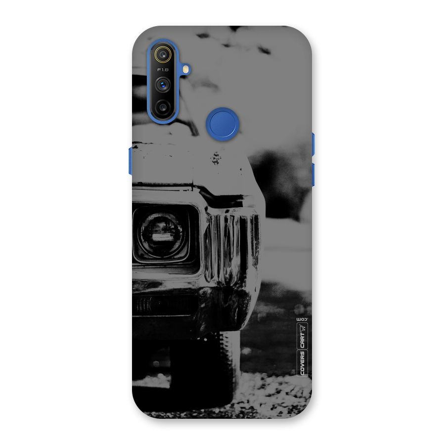 Vintage Car Black and White Back Case for Realme Narzo 10A