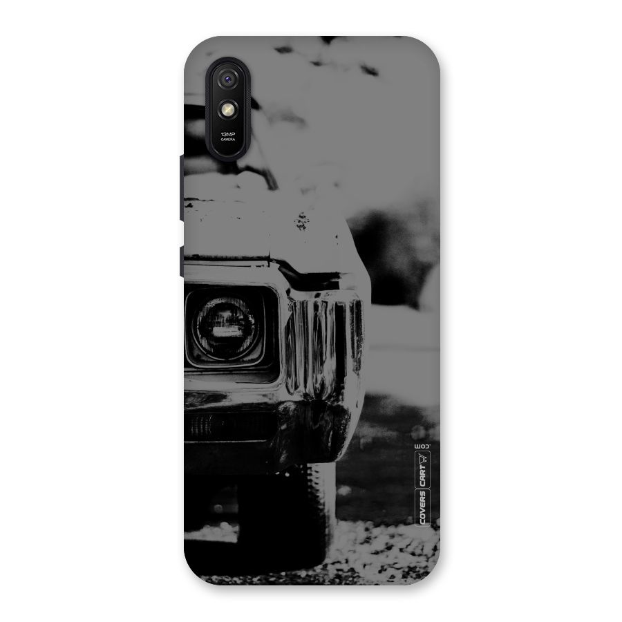 Vintage Car Black and White Back Case for Redmi 9A