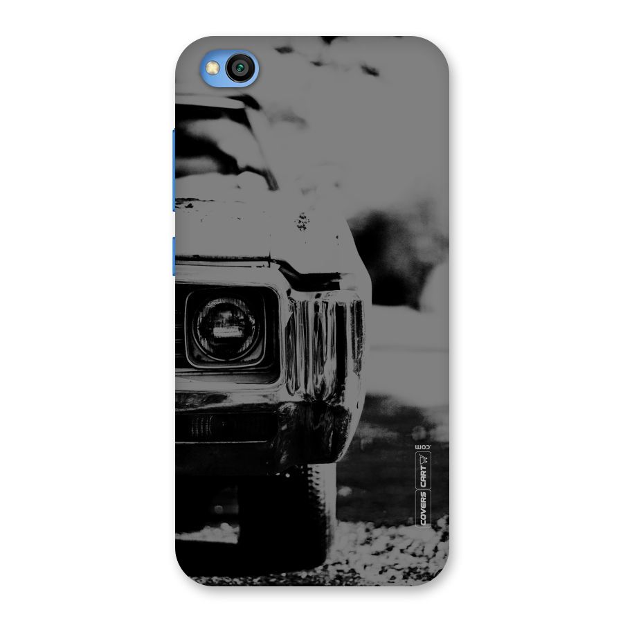 Vintage Car Black and White Back Case for Redmi Go