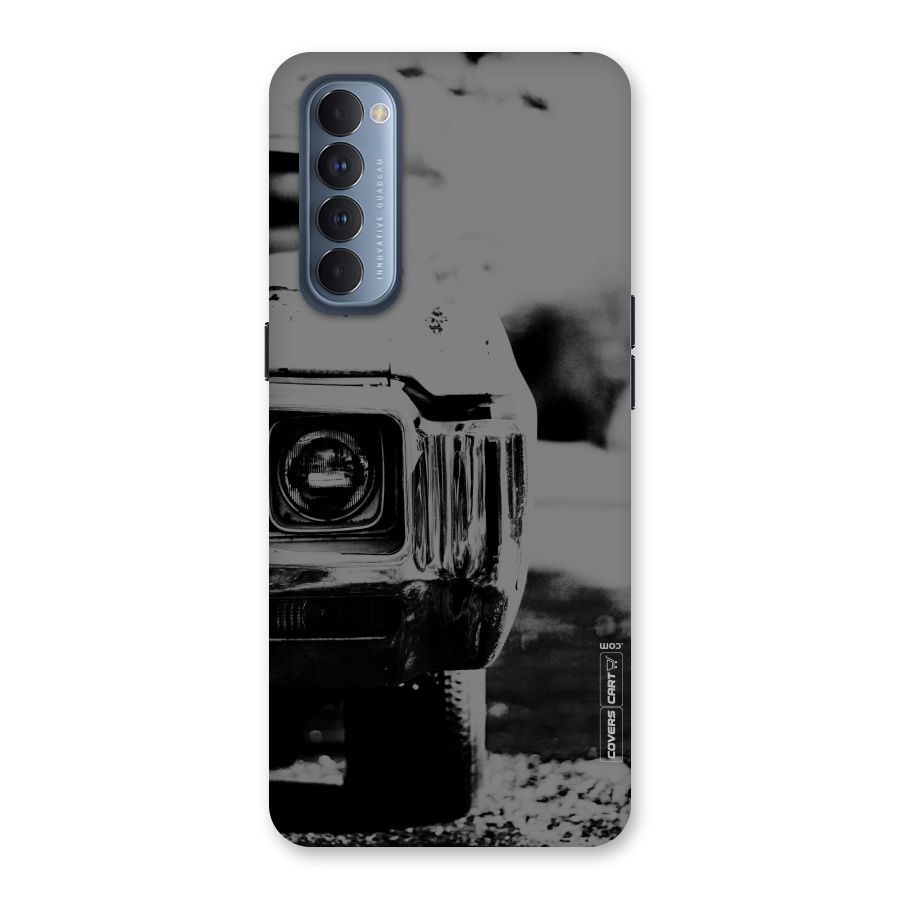 Vintage Car Black and White Back Case for Reno4 Pro