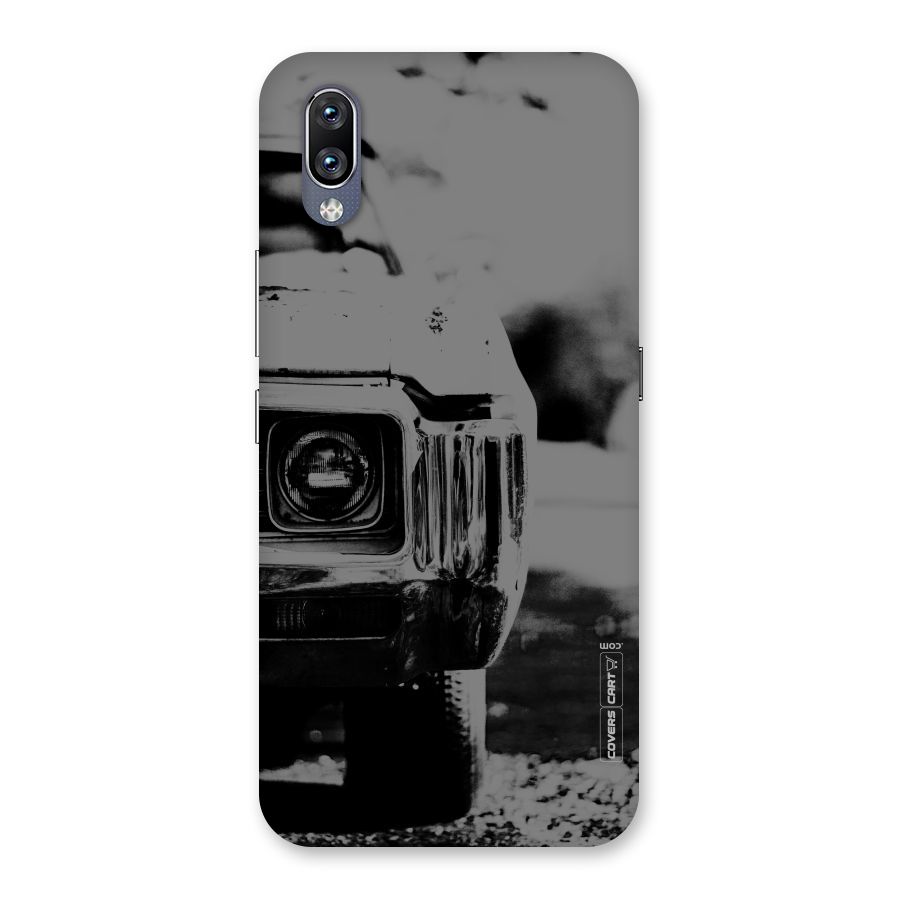 Vintage Car Black and White Back Case for Vivo NEX