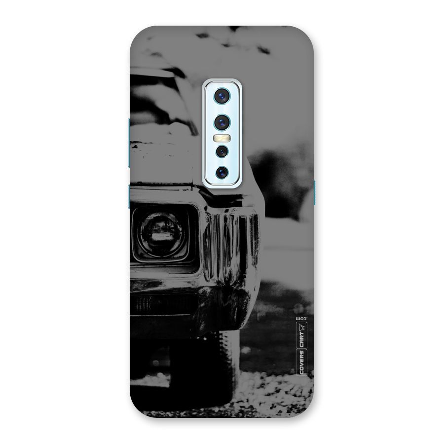 Vintage Car Black and White Back Case for Vivo V17 Pro