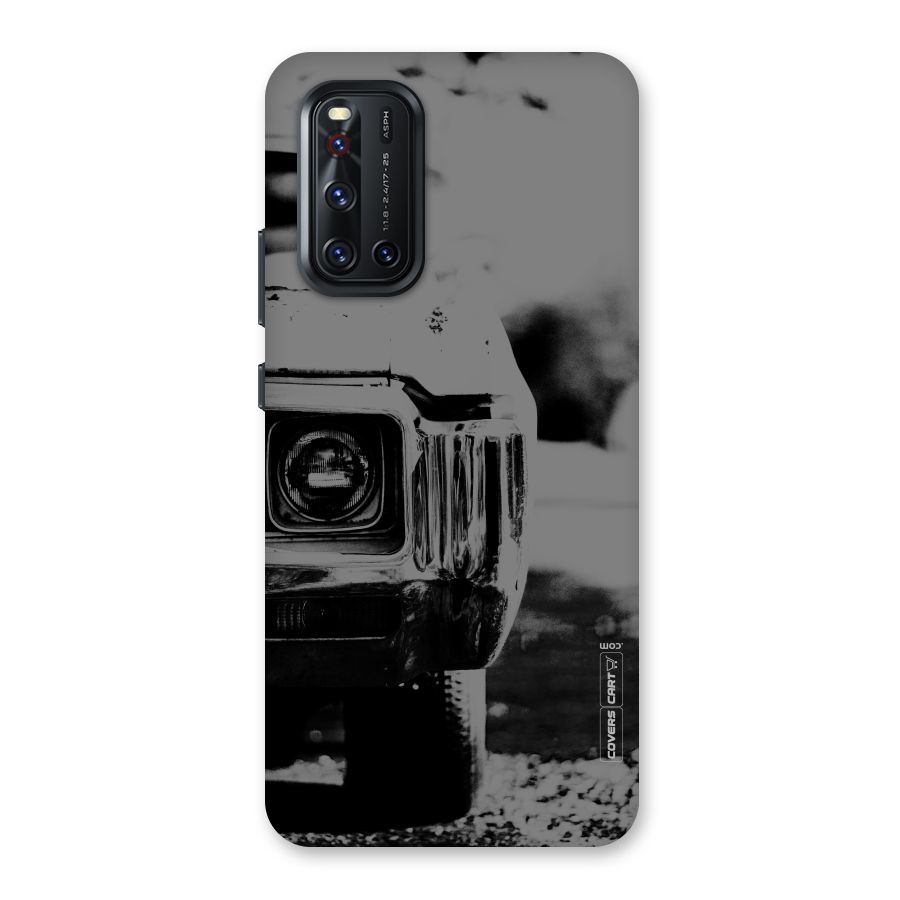 Vintage Car Black and White Back Case for Vivo V19