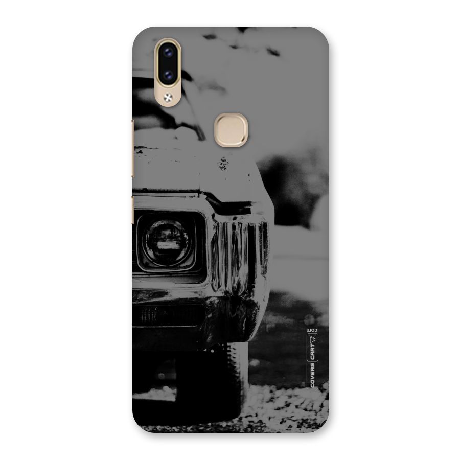 Vintage Car Black and White Back Case for Vivo V9 Youth