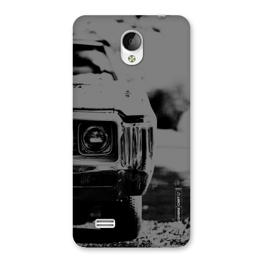 Vintage Car Black and White Back Case for Vivo Y21