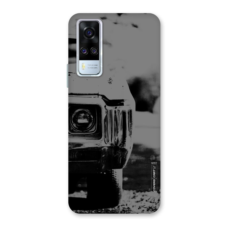 Vintage Car Black and White Back Case for Vivo Y31