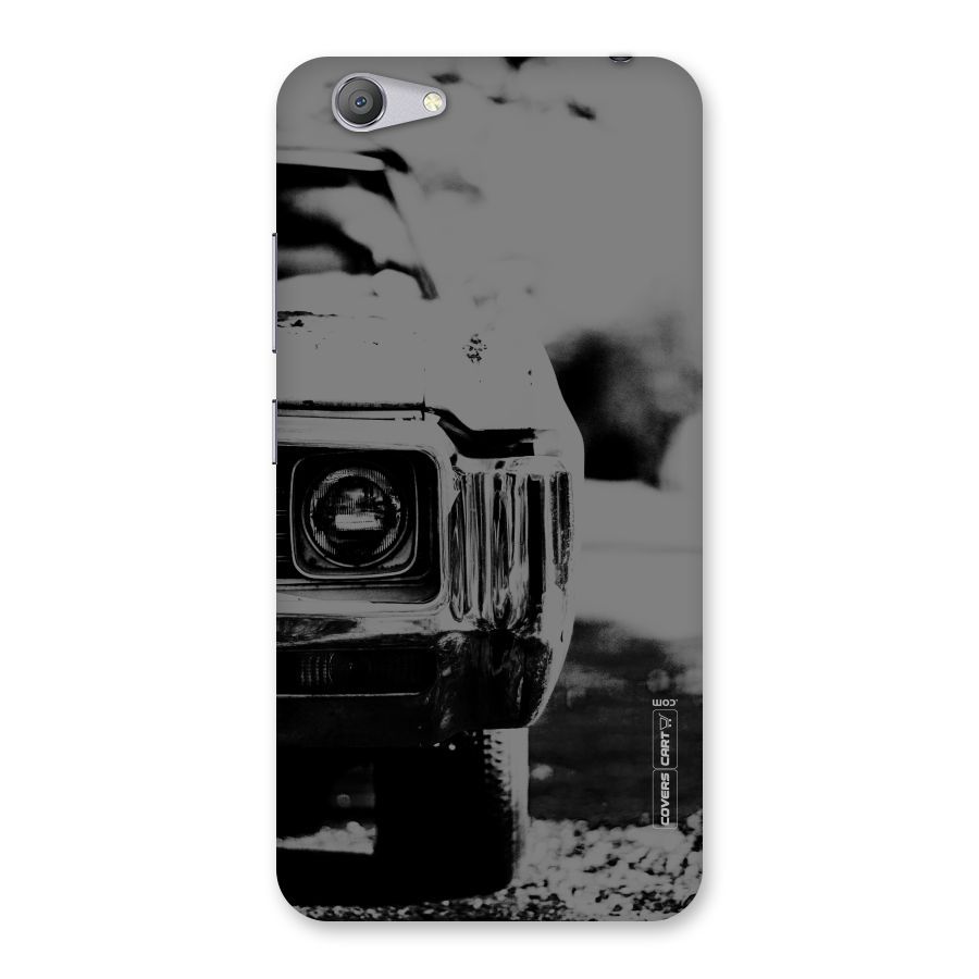 Vintage Car Black and White Back Case for Vivo Y53