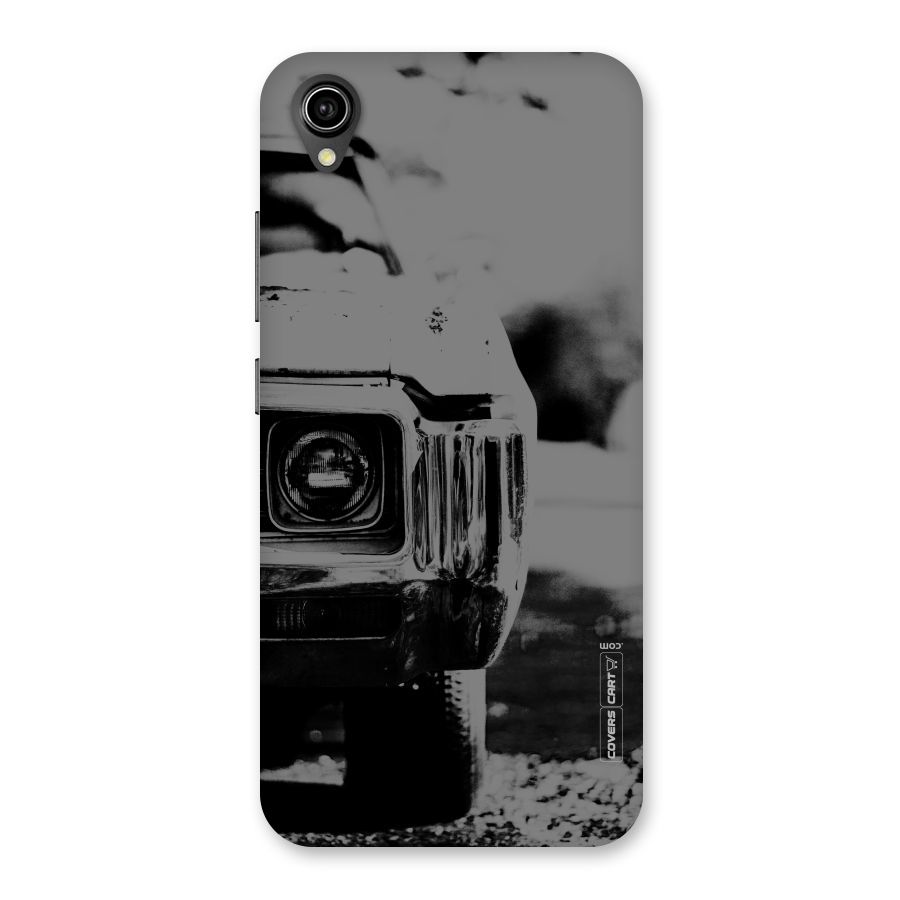 Vintage Car Black and White Back Case for Vivo Y90