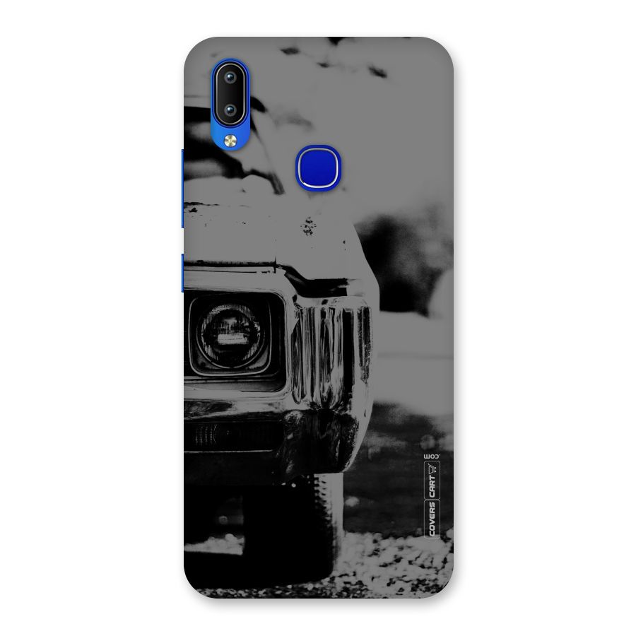 Vintage Car Black and White Back Case for Vivo Y91