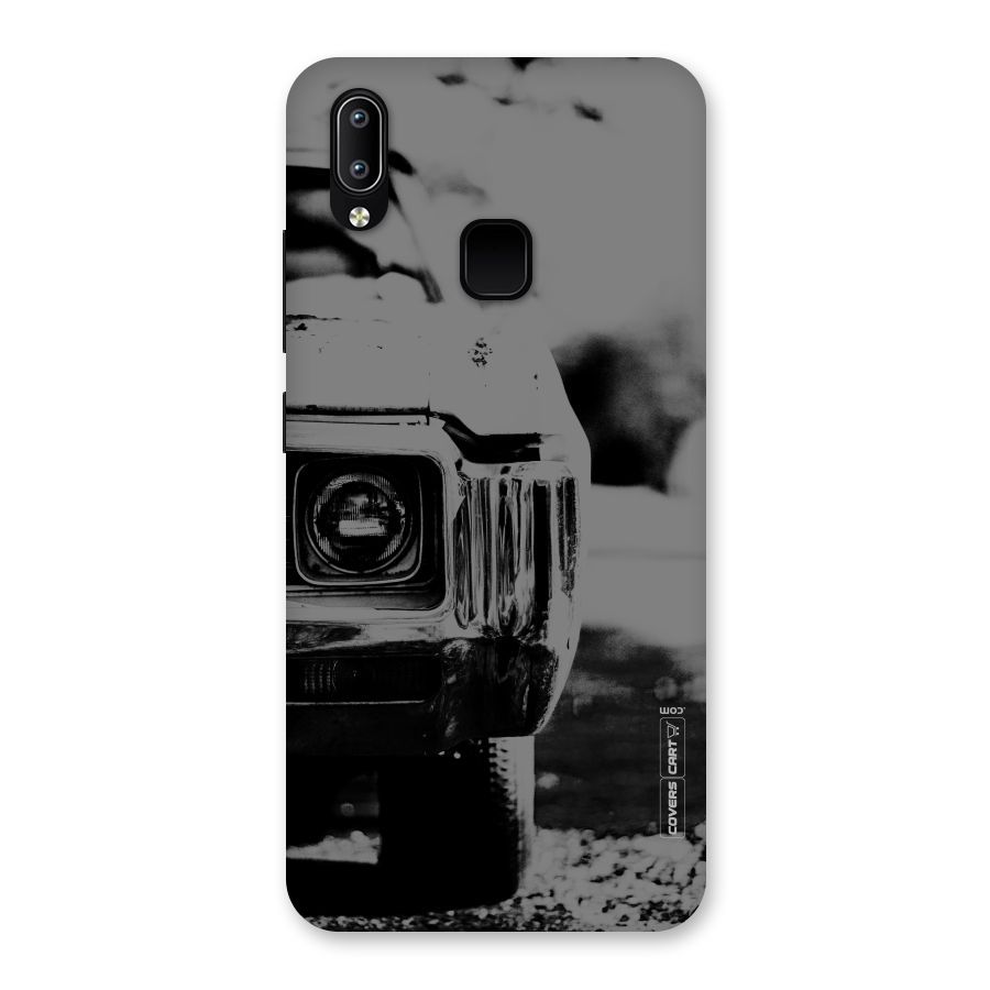 Vintage Car Black and White Back Case for Vivo Y93
