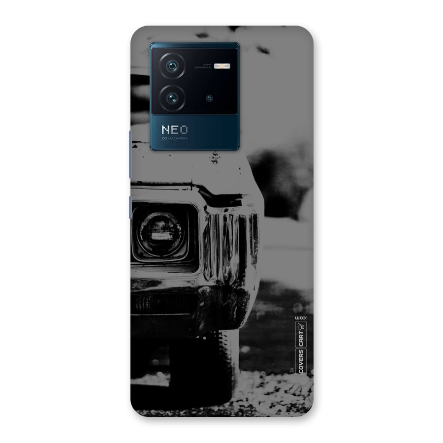 Vintage Car Black and White Back Case for Vivo iQOO Neo 6 5G