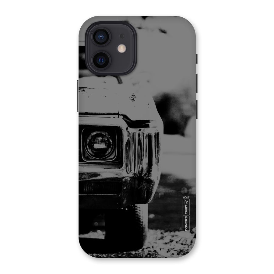 Vintage Car Black and White Back Case for iPhone 12