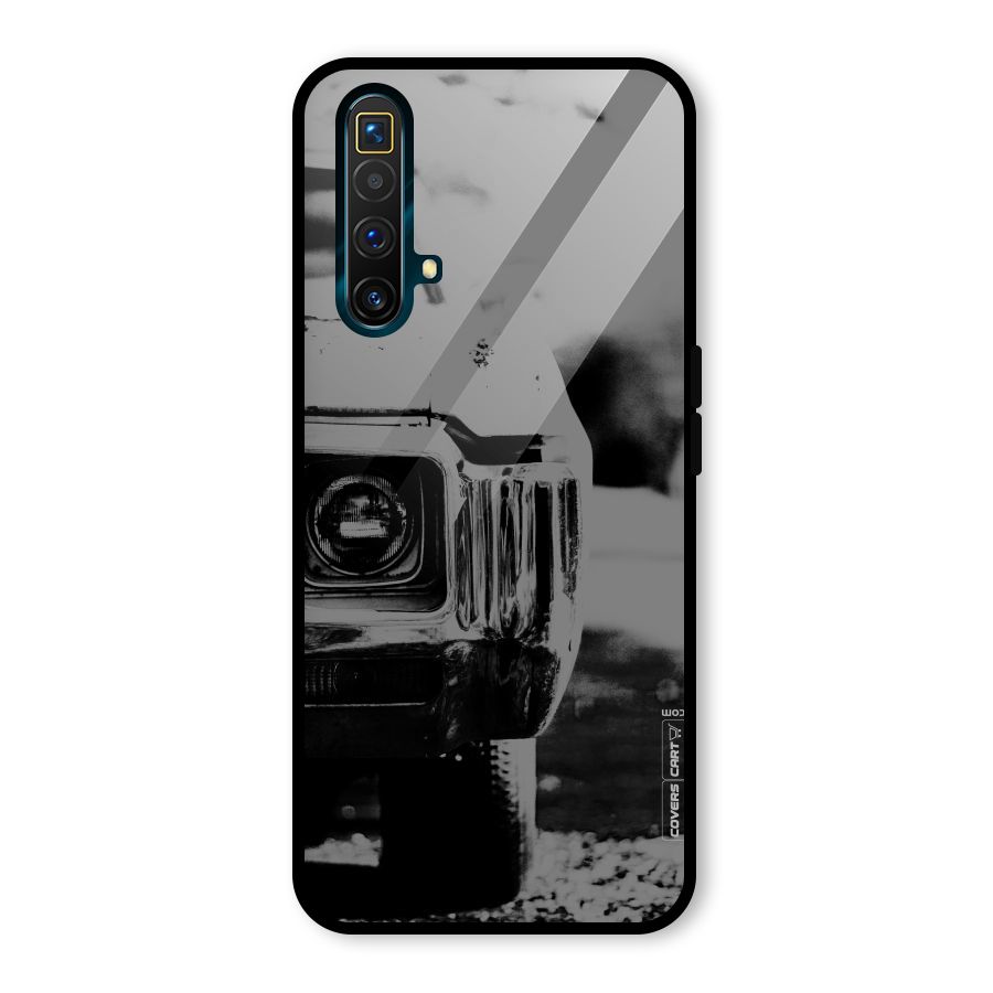 Vintage Car Black and White Glass Back Case for Realme X3 SuperZoom