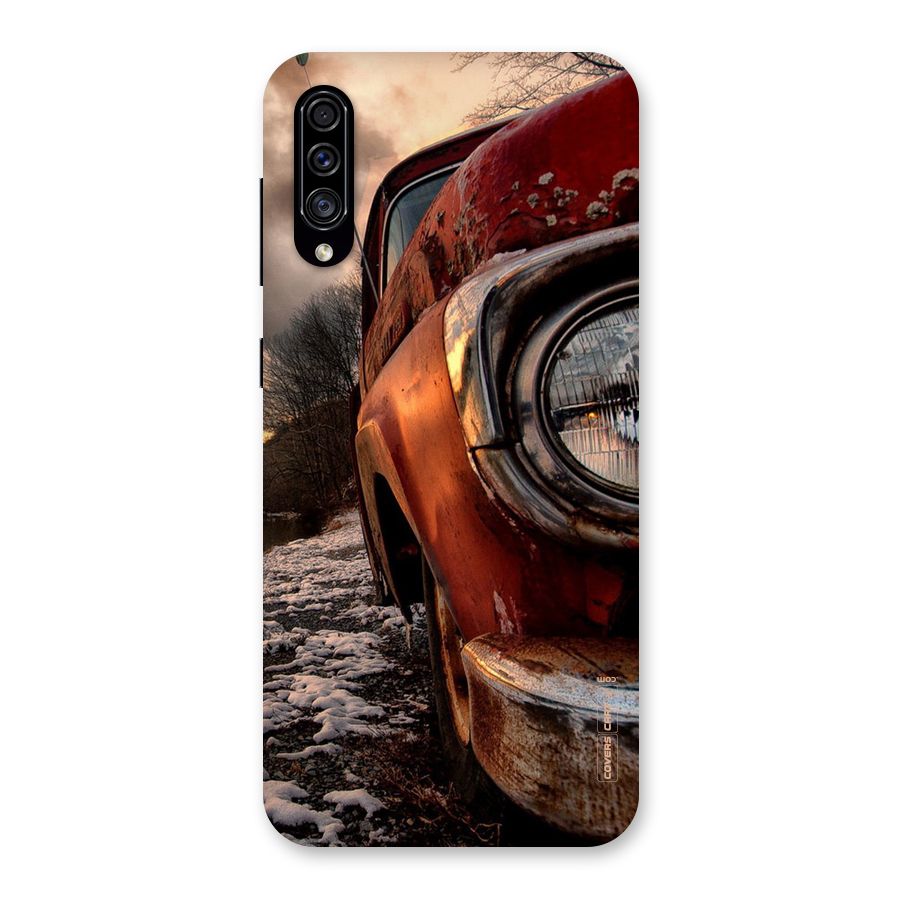 Vintage Car Headlight Back Case for Galaxy A30s