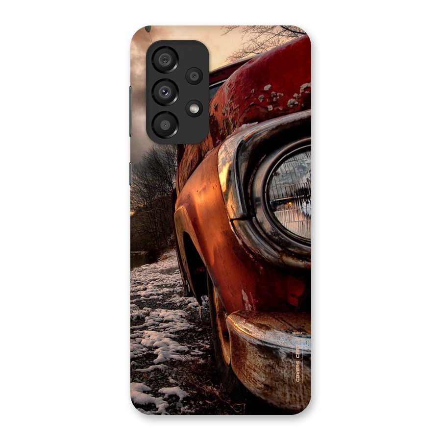 Vintage Car Headlight Back Case for Galaxy A33 5G