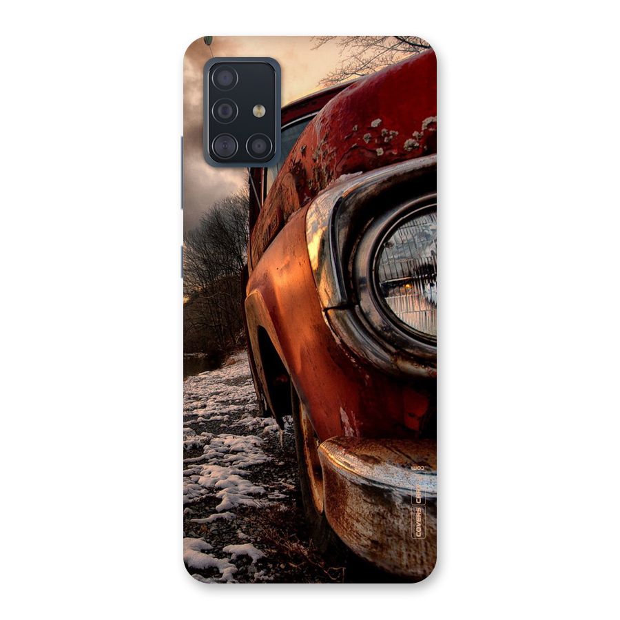 Vintage Car Headlight Back Case for Galaxy A51