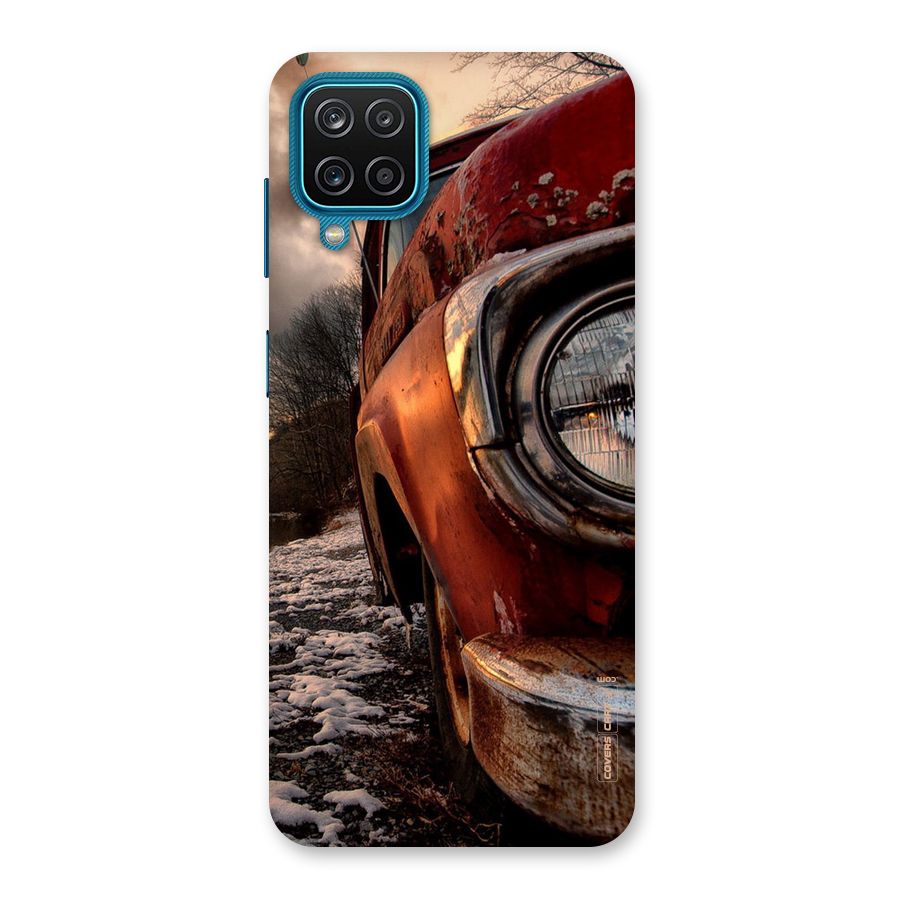 Vintage Car Headlight Back Case for Galaxy F12