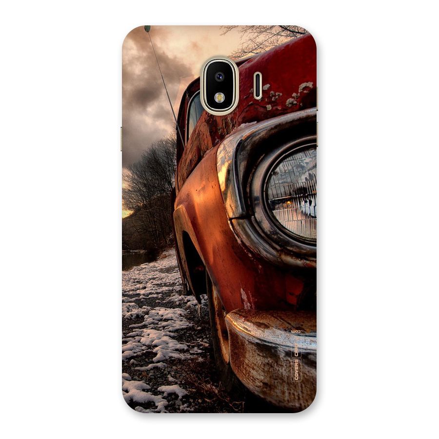 Vintage Car Headlight Back Case for Galaxy J4