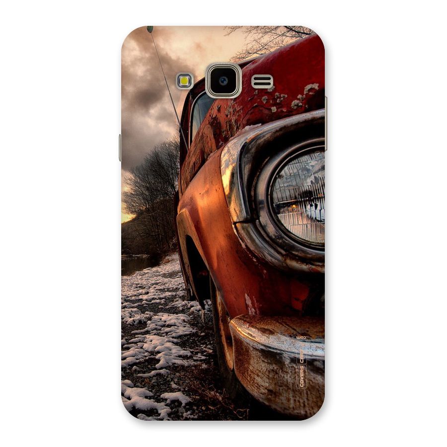 Vintage Car Headlight Back Case for Galaxy J7 Nxt