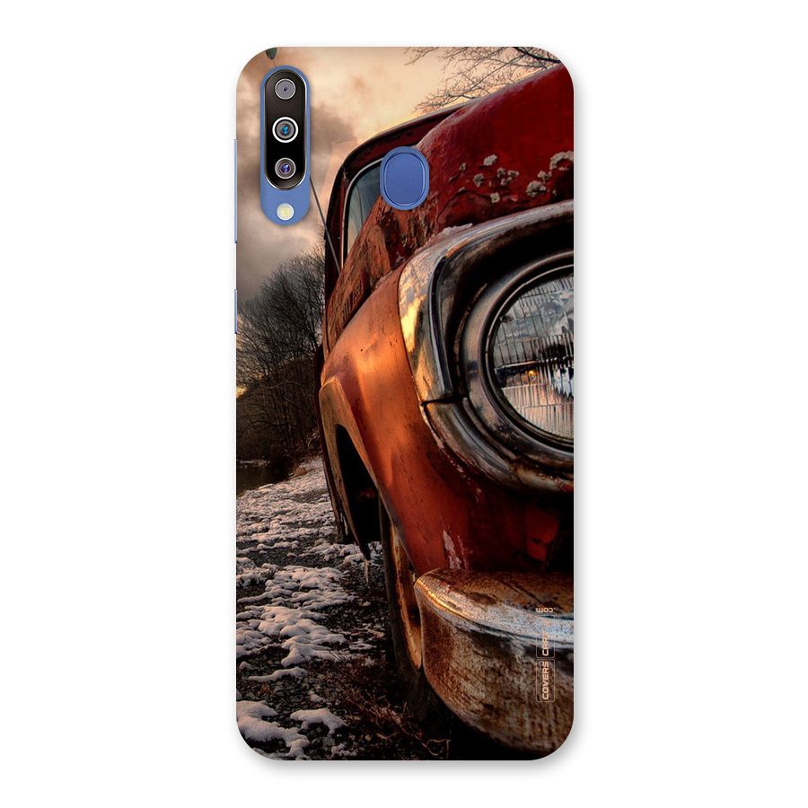 Vintage Car Headlight Back Case for Galaxy M30