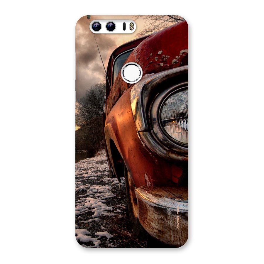 Vintage Car Headlight Back Case for Honor 8