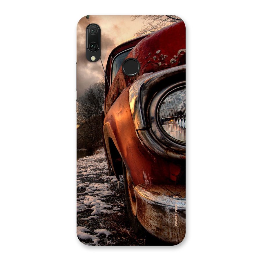 Vintage Car Headlight Back Case for Huawei Y9 (2019)
