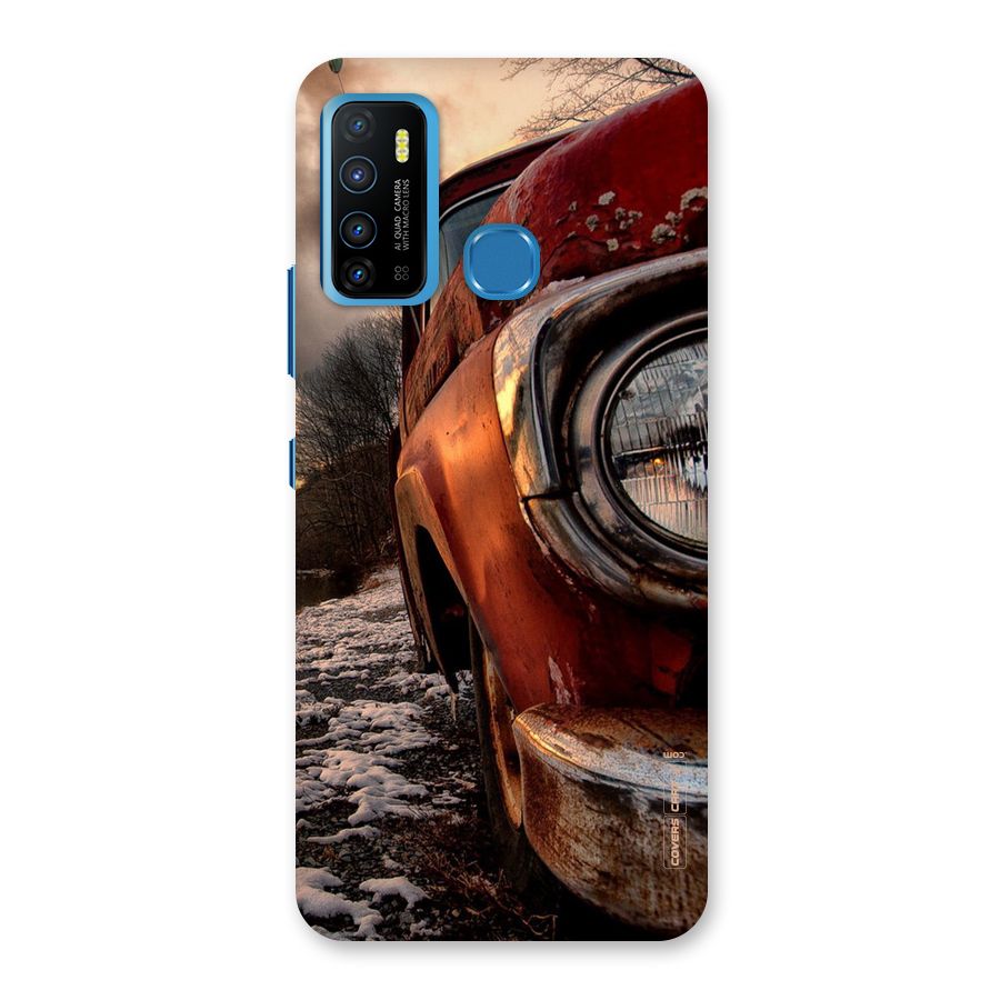 Vintage Car Headlight Back Case for Infinix Hot 9