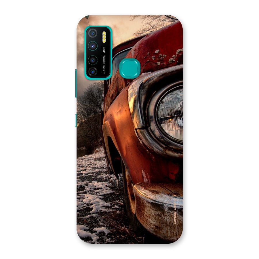 Vintage Car Headlight Back Case for Infinix Hot 9 Pro