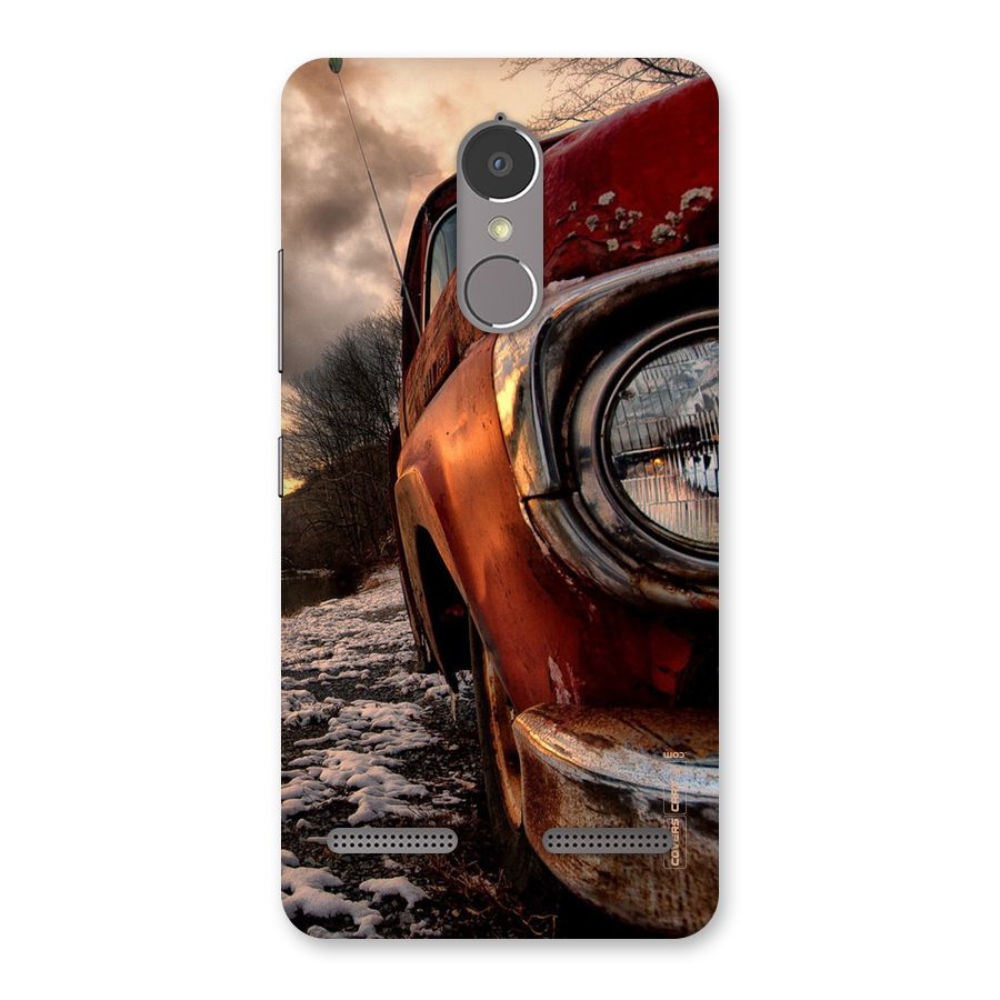 Vintage Car Headlight Back Case for Lenovo K6 Power