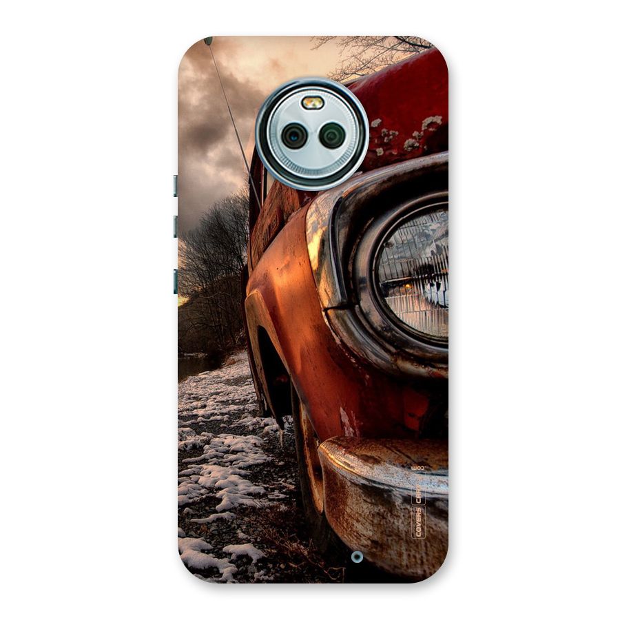 Vintage Car Headlight Back Case for Moto X4