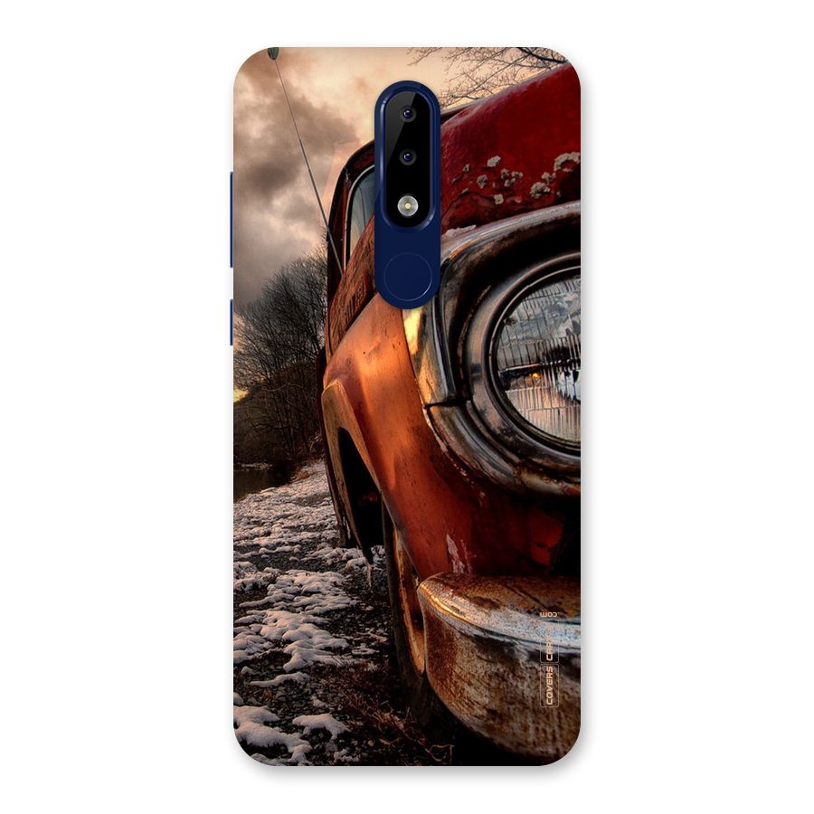 Vintage Car Headlight Back Case for Nokia 5.1 Plus