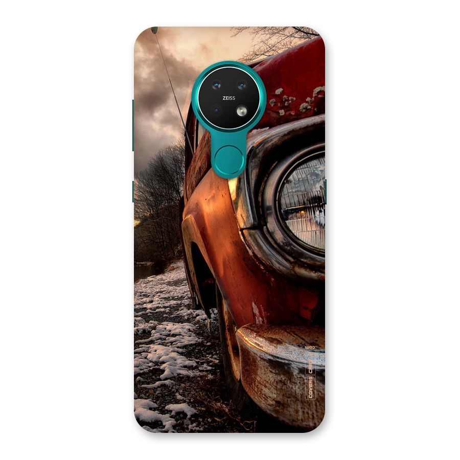 Vintage Car Headlight Back Case for Nokia 7.2