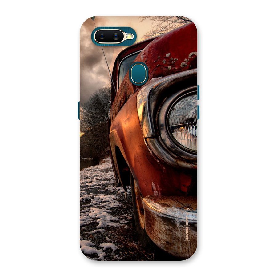 Vintage Car Headlight Back Case for Oppo A7