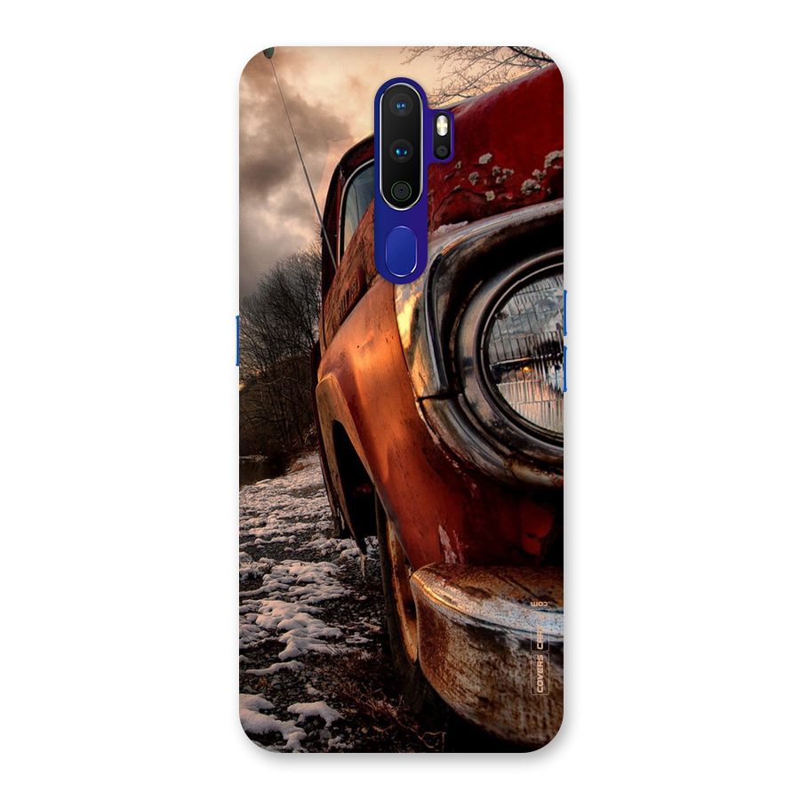 Vintage Car Headlight Back Case for Oppo A9 (2020)