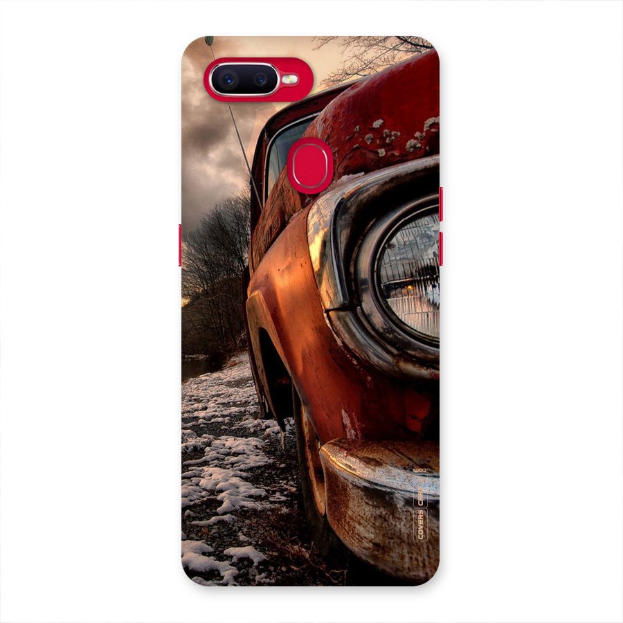 Vintage Car Headlight Back Case for Oppo F9 Pro