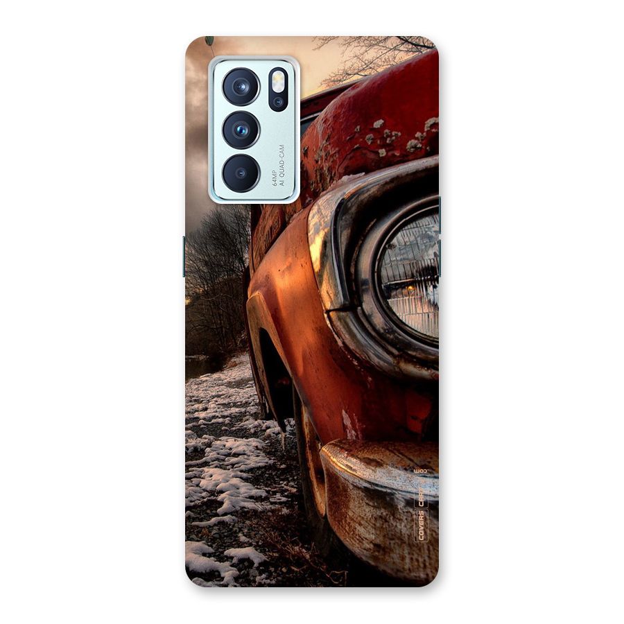 Vintage Car Headlight Back Case for Oppo Reno6 Pro 5G