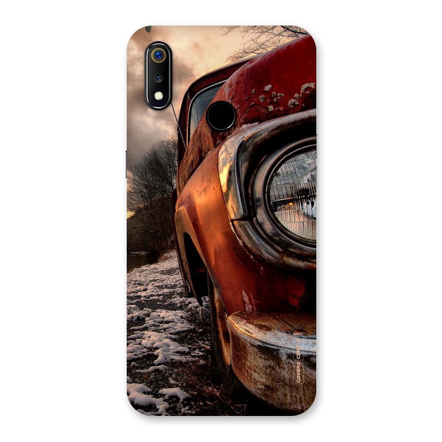 Vintage Car Headlight Back Case for Realme 3