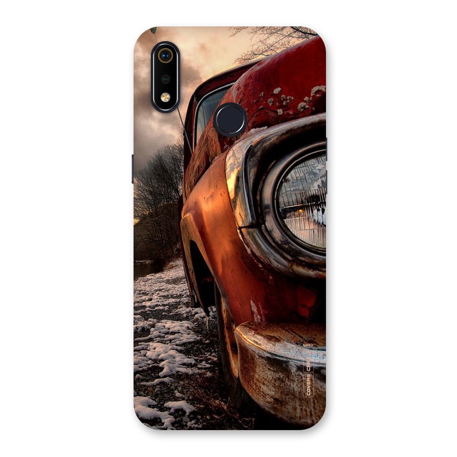 Vintage Car Headlight Back Case for Realme 3i