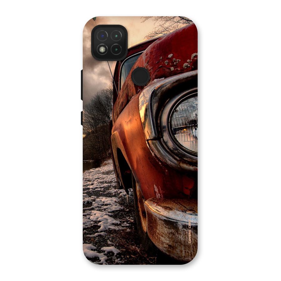 Vintage Car Headlight Back Case for Redmi 9C