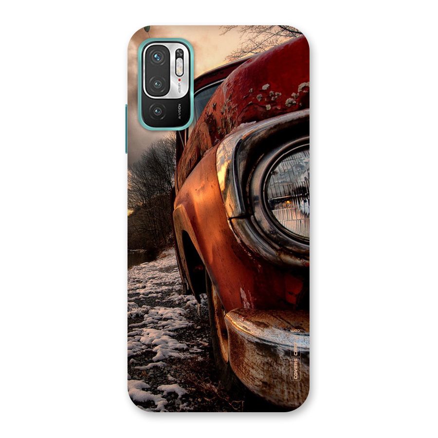 Vintage Car Headlight Back Case for Redmi Note 10T 5G