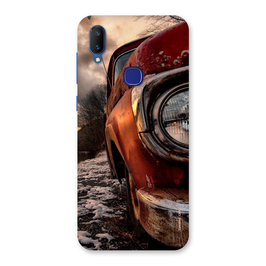 Vintage Car Headlight Back Case for Vivo V11