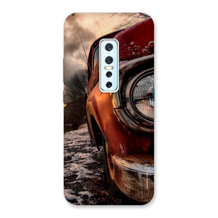 Vintage Car Headlight Back Case for Vivo V17 Pro