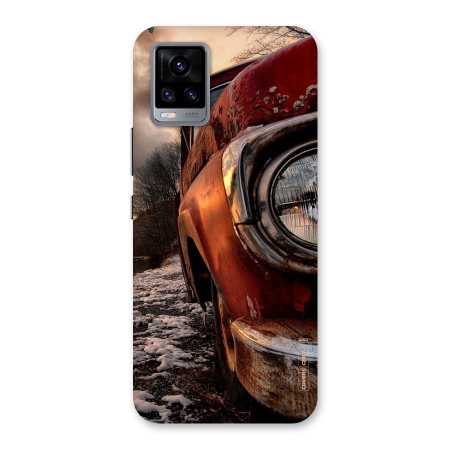 Vintage Car Headlight Back Case for Vivo V20
